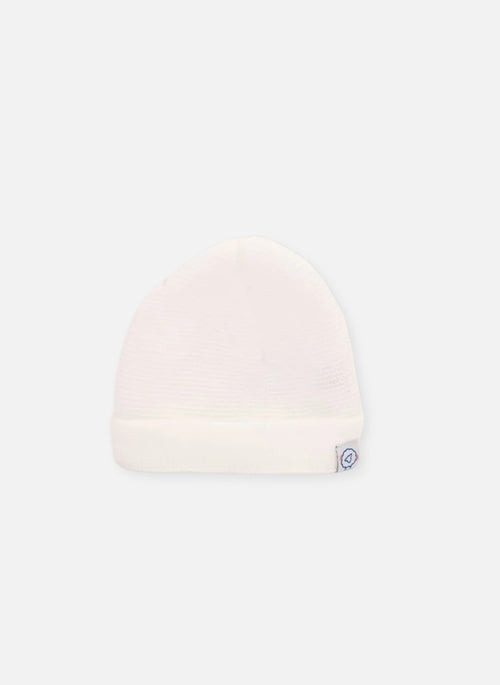 Bonnet À Revers Court - Blanc