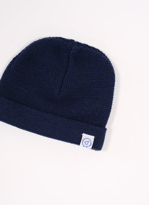 Bonnet À Revers Court - Marine