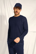 Jersey de Cuello Redondo 4 Cabos Darri - Navy