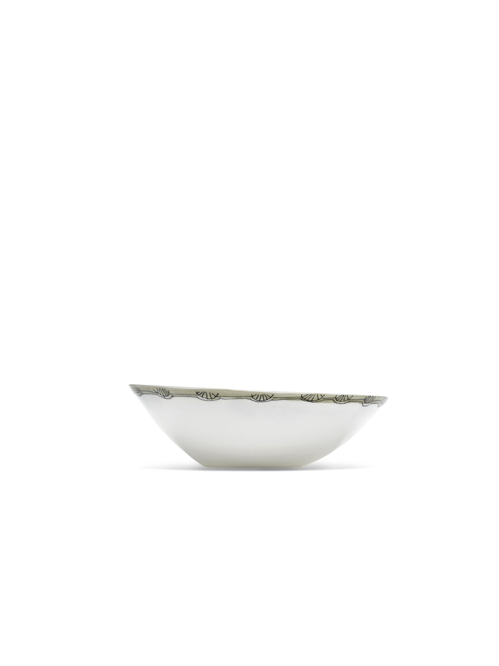 Midnight Flowers - Lot De 2 Bols Bas - L - Porcelaine Bone China - Mirtillo Tea