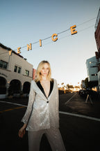 El blazer de lentejuelas Grey Blondie
