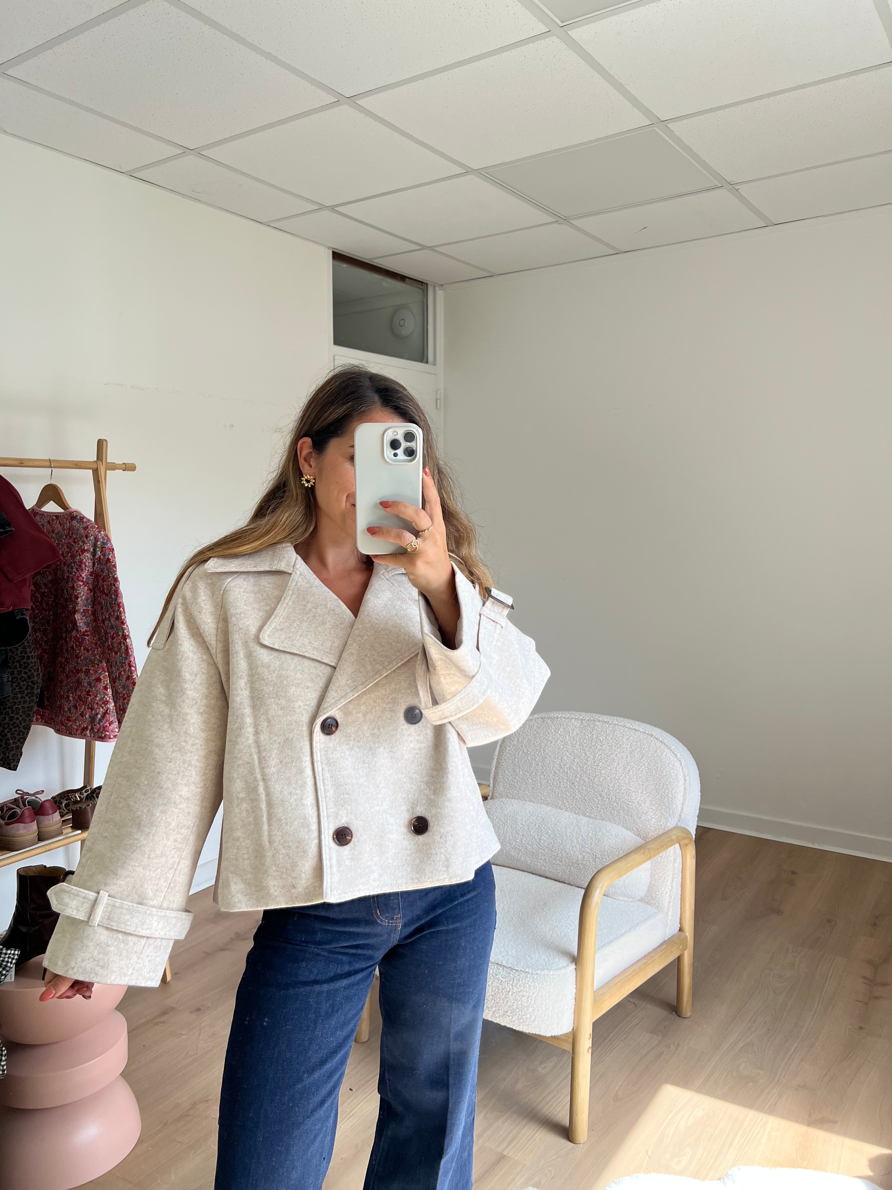 Lise warm beige jacket