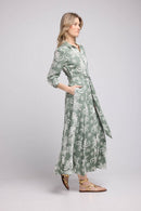 Robe Long Manches Longues - Kahki