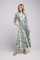 Robe Long Manches Longues - Kahki