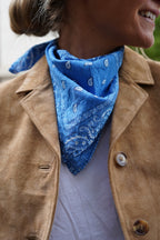 Foulard bandana bleu