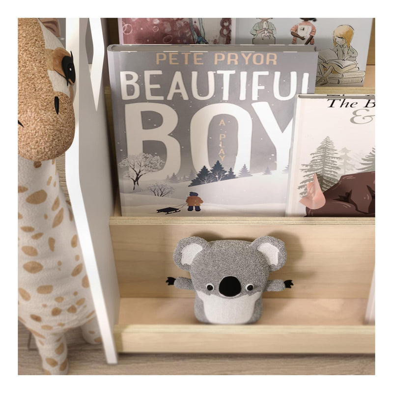 Bibliothèque & Étagère À Jouets Duo – Blanc & Gris
