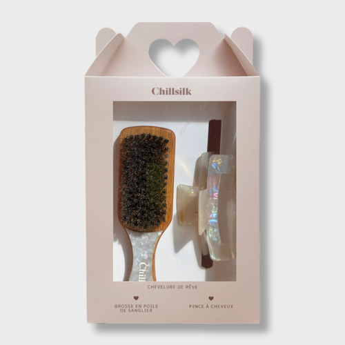 Coffret Chevelure De Rêve - Brosse Sanglier + Pince
