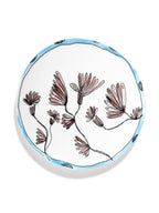 Midnight Flowers - Plat De Service - L - Porcelaine Bone China - Camelia Aubergine