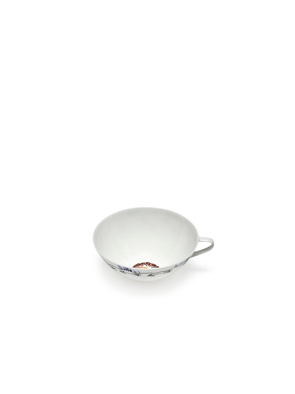 Midnight Flowers - Lot De 2 Tasses À Café Basses - Porcelaine Bone China - Anemone Milk