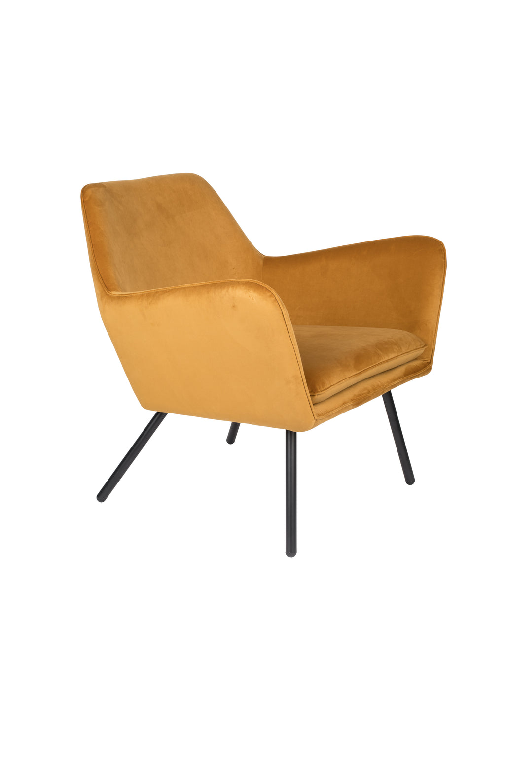 Bon Velours - Lounge Chair - Fabric - Gold
