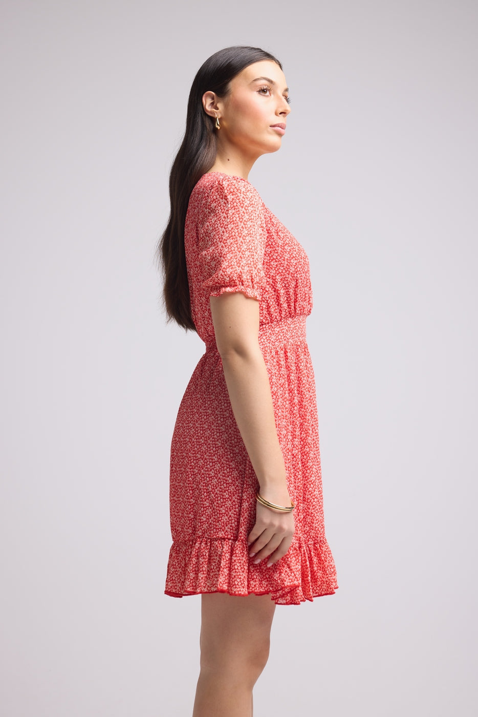 Vestido Corto - 63034 - Rojo