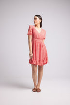 Vestido Corto - 63034 - Rojo