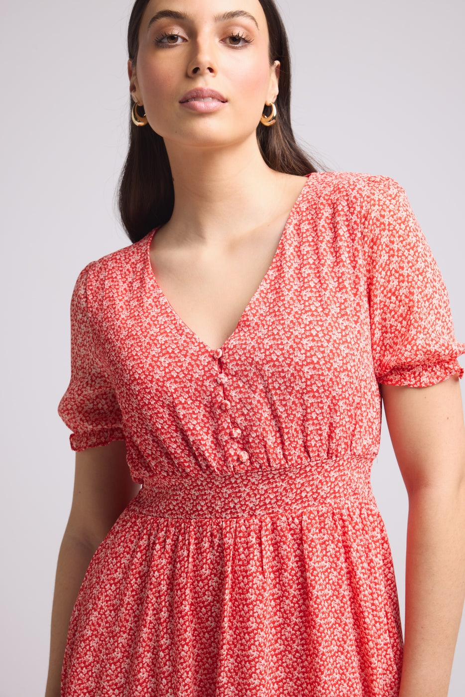 Vestido Corto - 63034 - Rojo