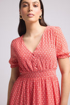 Vestido Corto - 63034 - Rojo