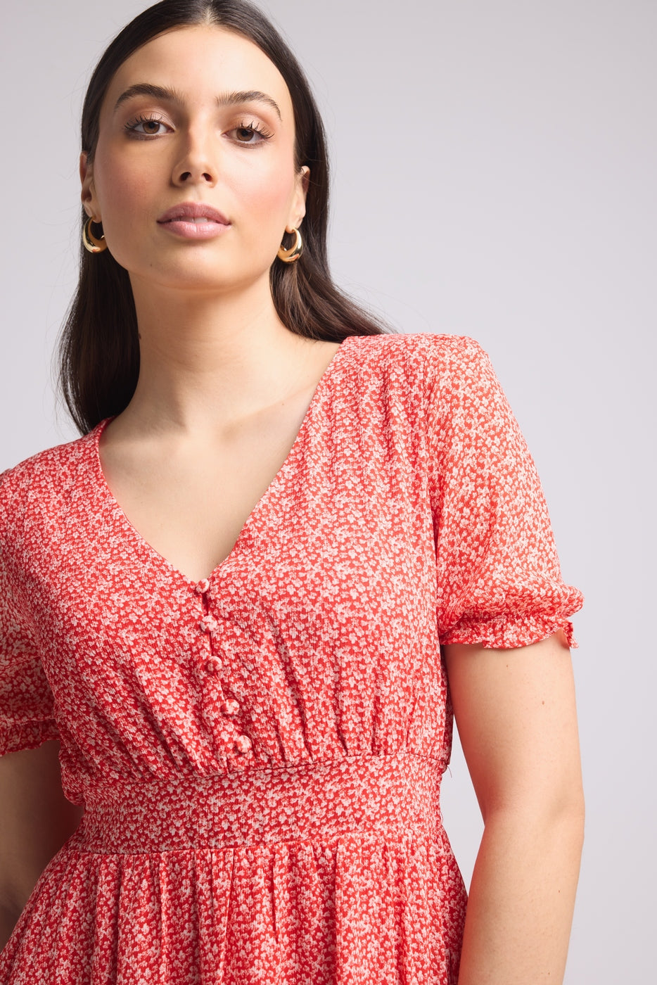 Vestido Corto - 63034 - Rojo