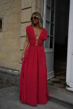 Lucy Long Dress - Red