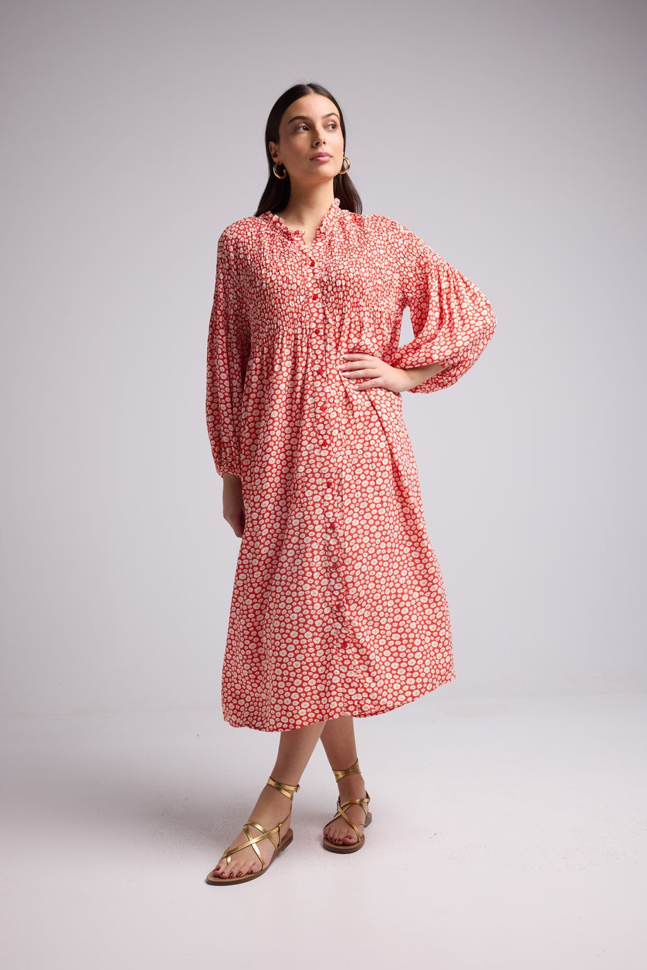Robe Longue - 63177 - Blanche Rouge