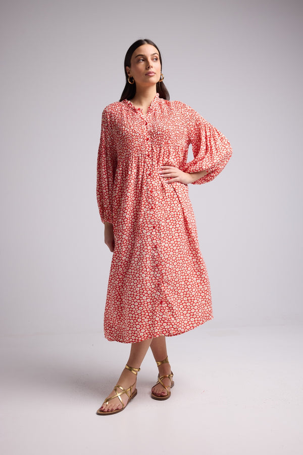 Robe Longue - 63177 - Blanche Rouge