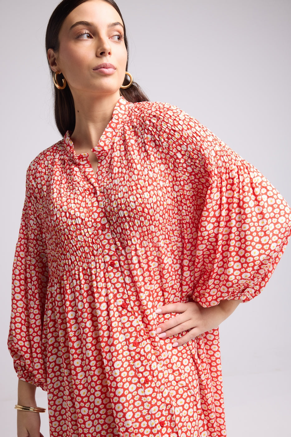 Robe Longue - 63177 - Blanche Rouge