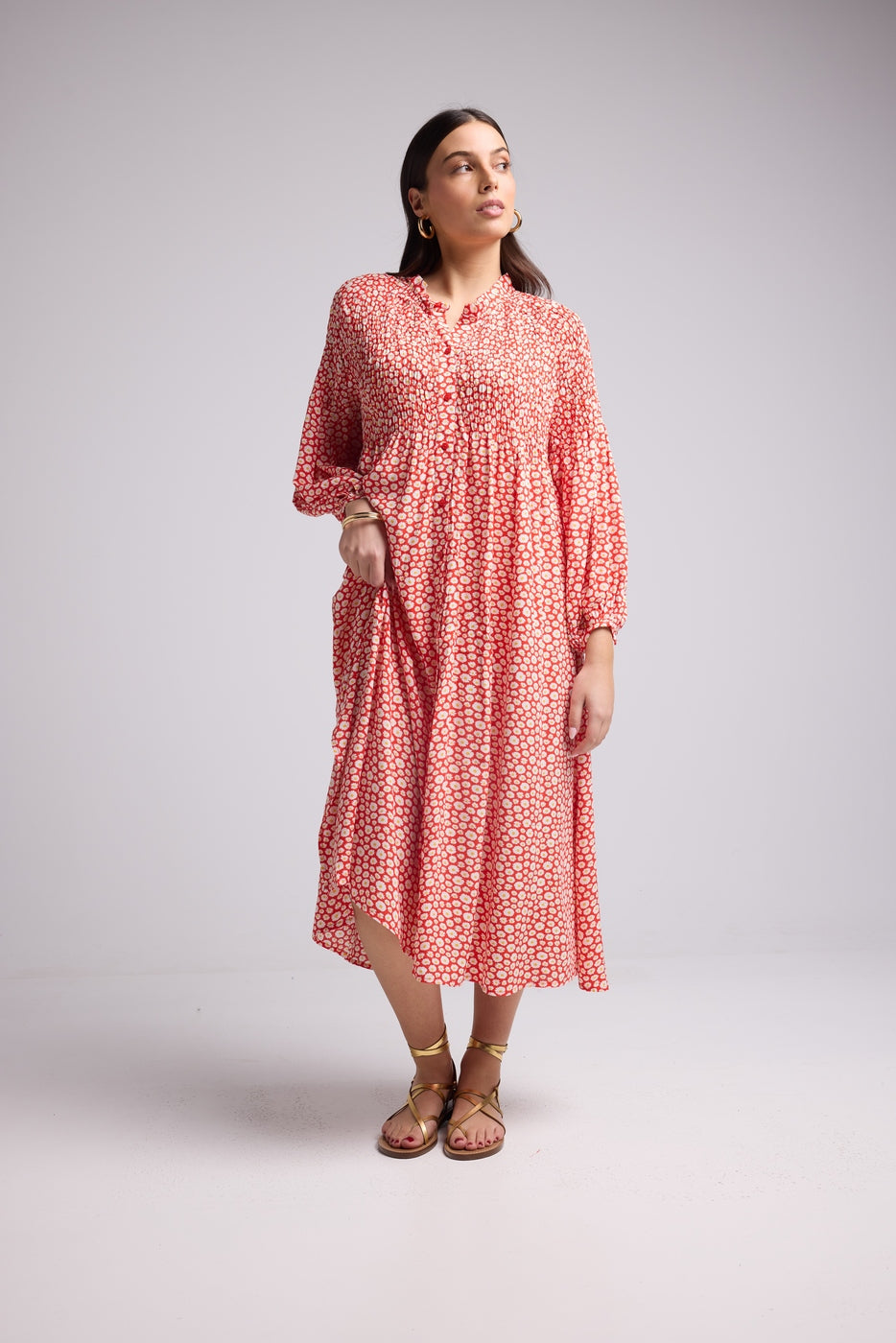 Robe Longue - 63177 - Blanche Rouge