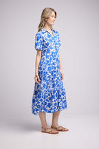 Robe Longue Manches Courtes - Navy