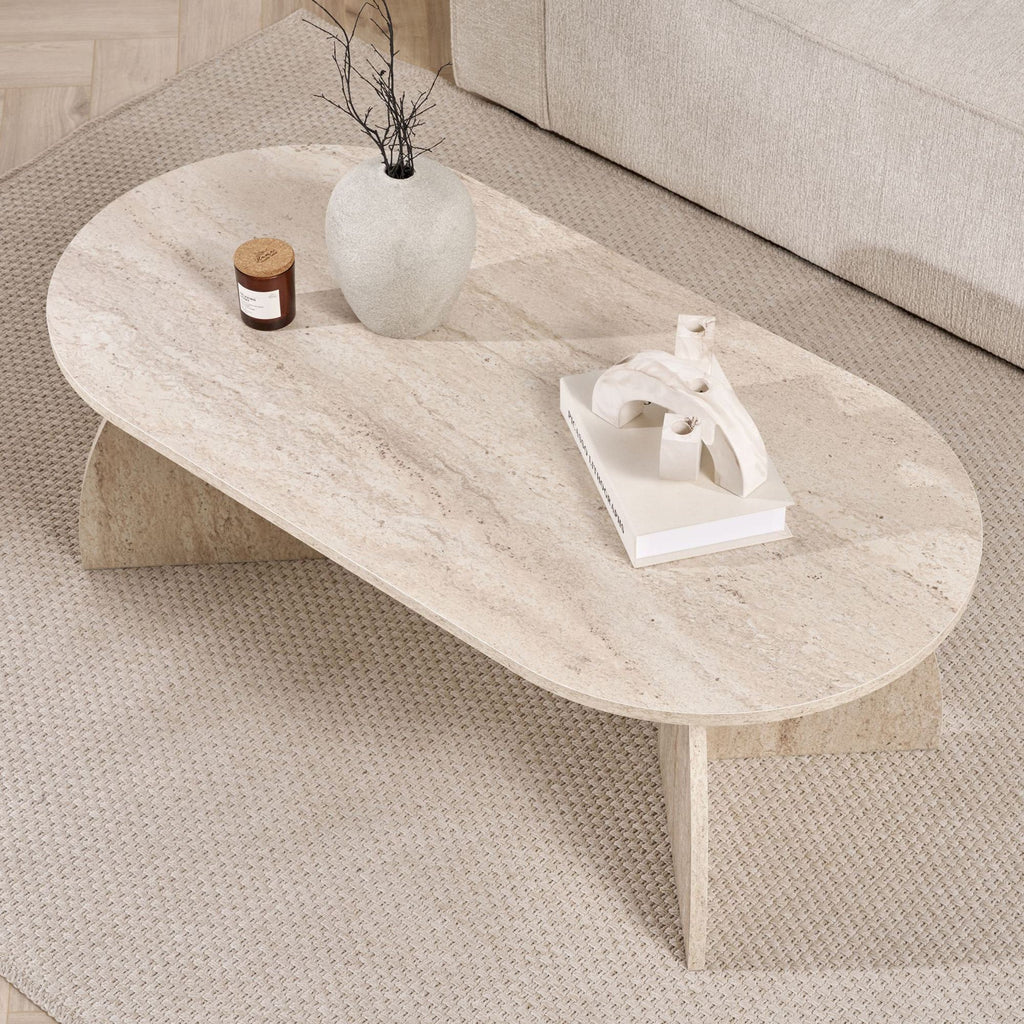Melina - Coffee Table - Travertine