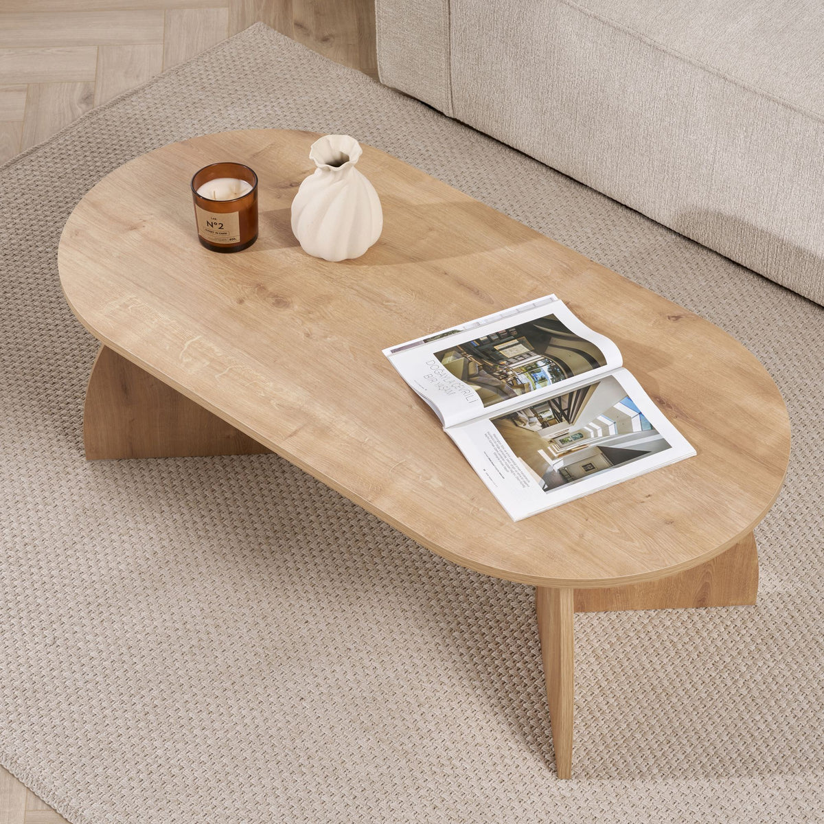 Melina - Coffee Table - Sapphire Oak