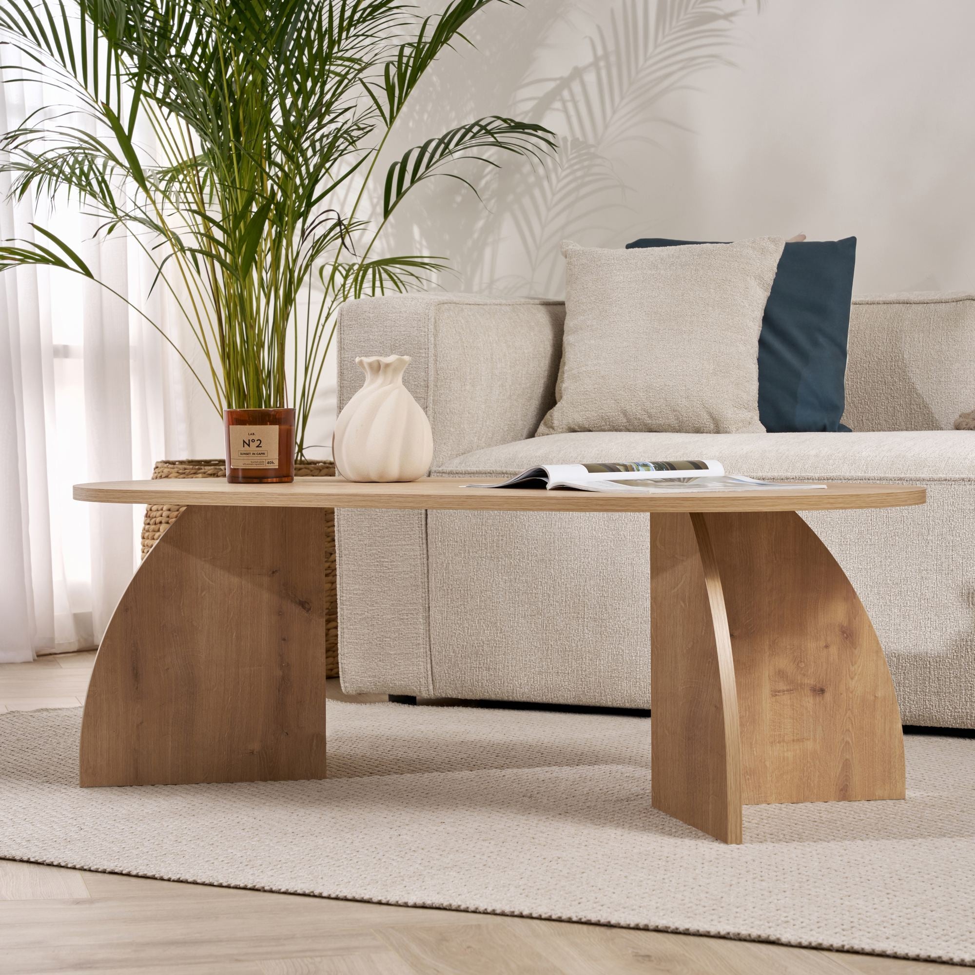 Melina - Coffee Table - Sapphire Oak