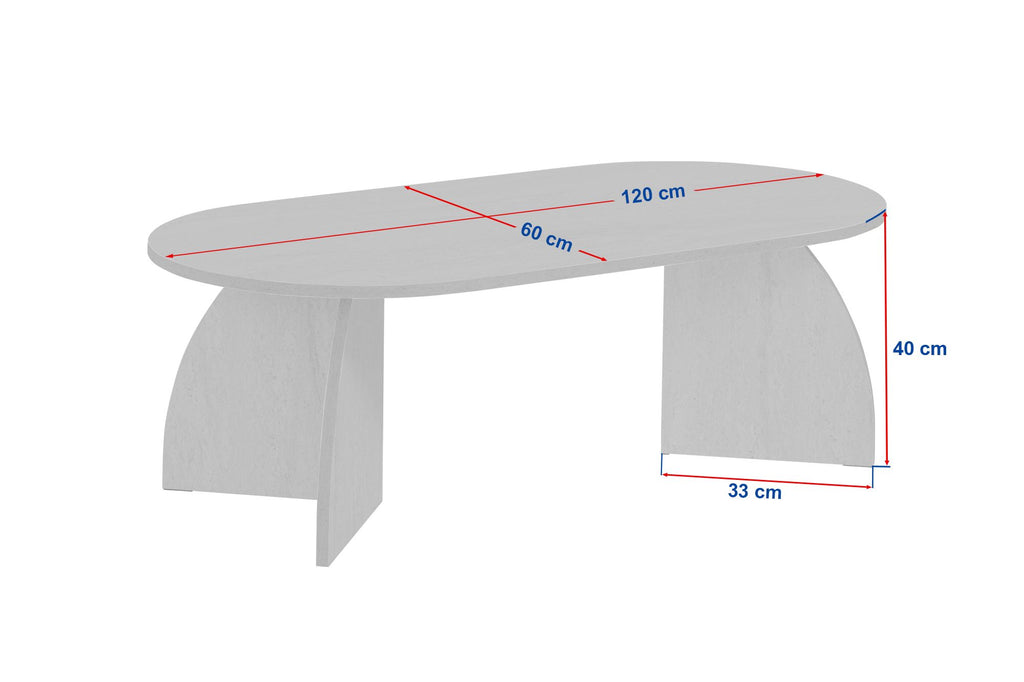 Melina - Coffee Table - Sapphire Oak