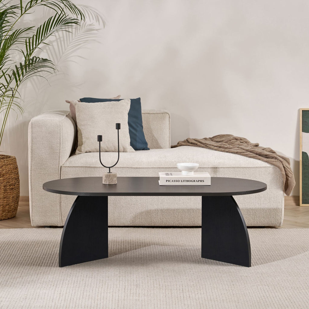Melina - Coffee Table - Black Wood