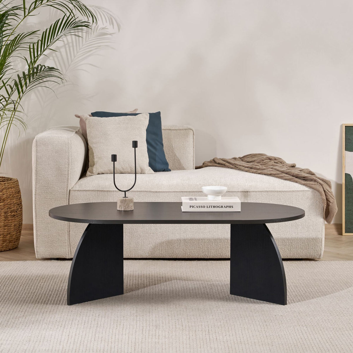 Melina - Coffee Table - Black Wood