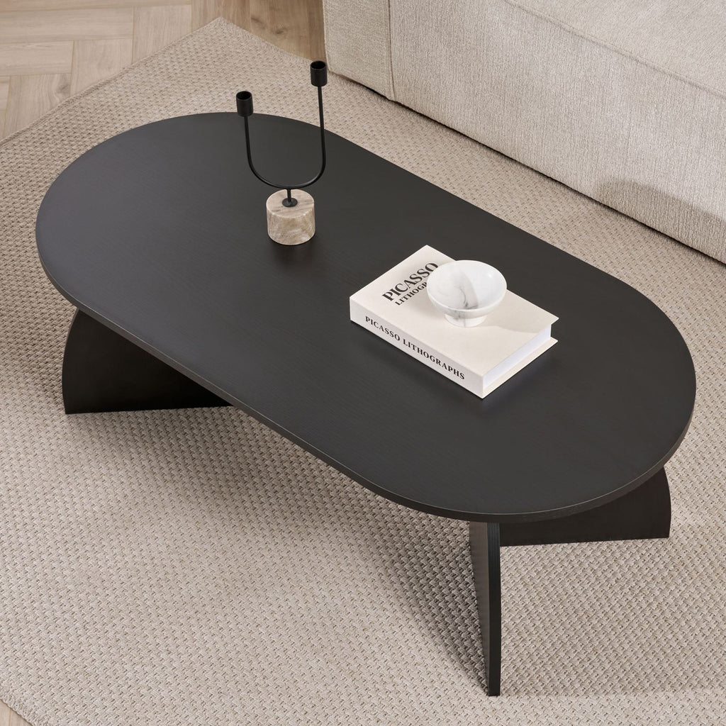 Melina - Coffee Table - Black Wood