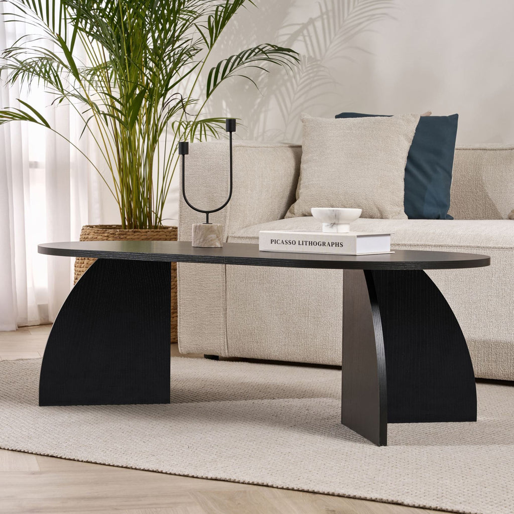 Melina - Coffee Table - Black Wood