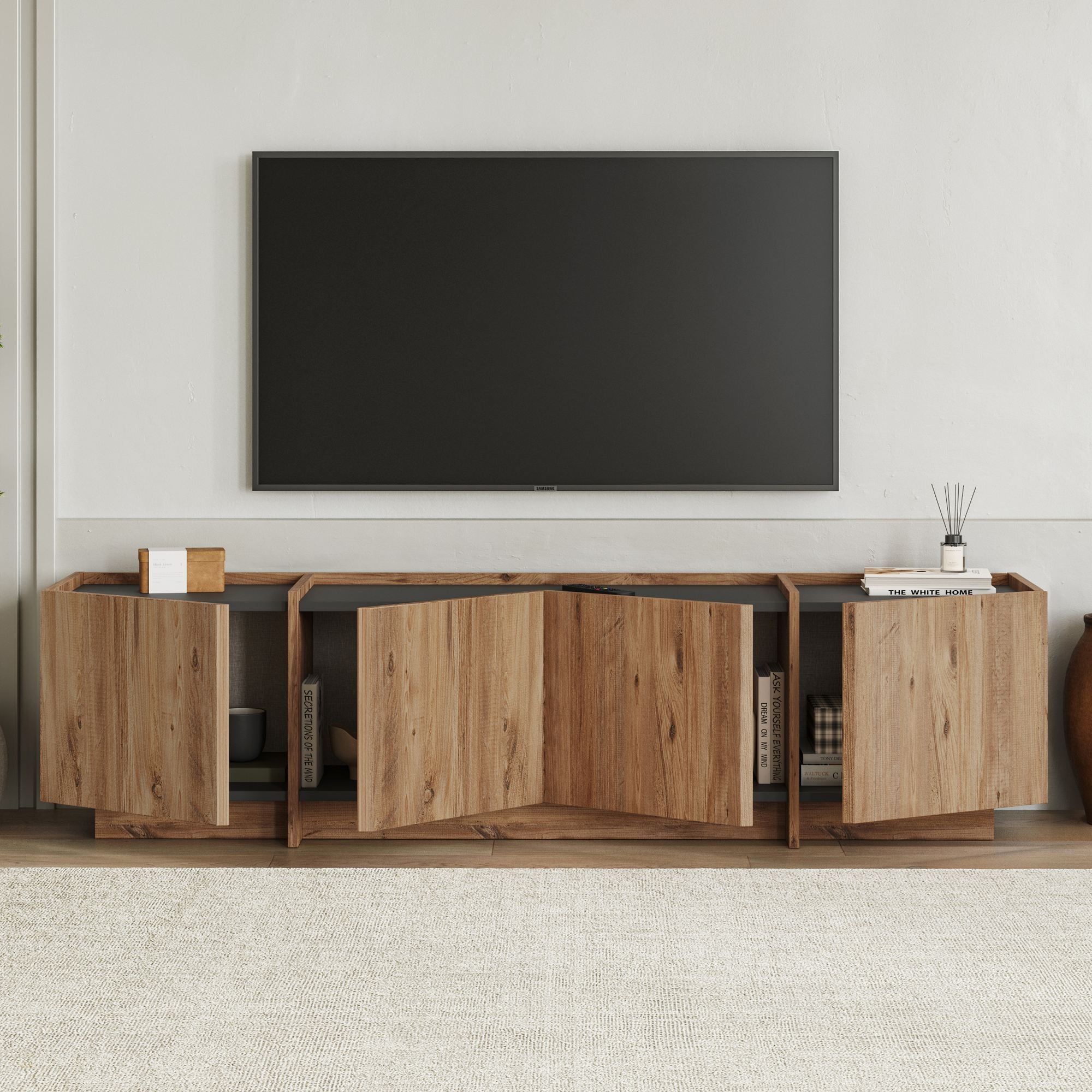 Lowen - Mueble de TV - Atlantic Pine/Anthracite