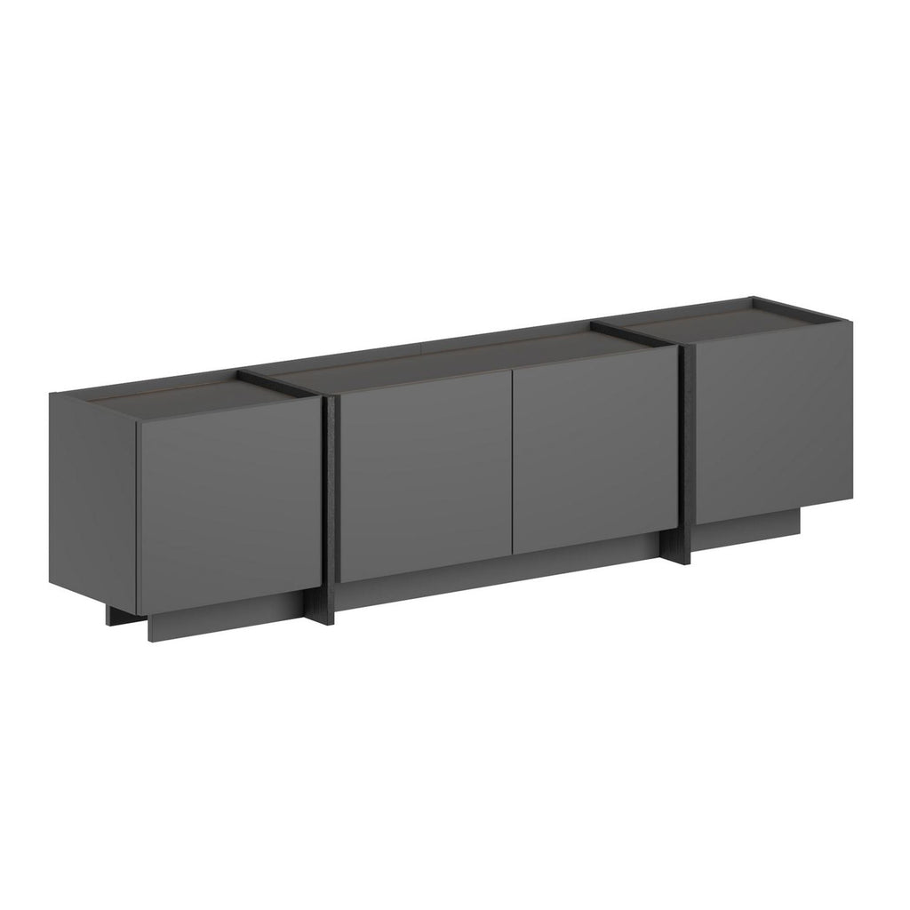 Lowen - Mueble de TV - Antracita/Negro