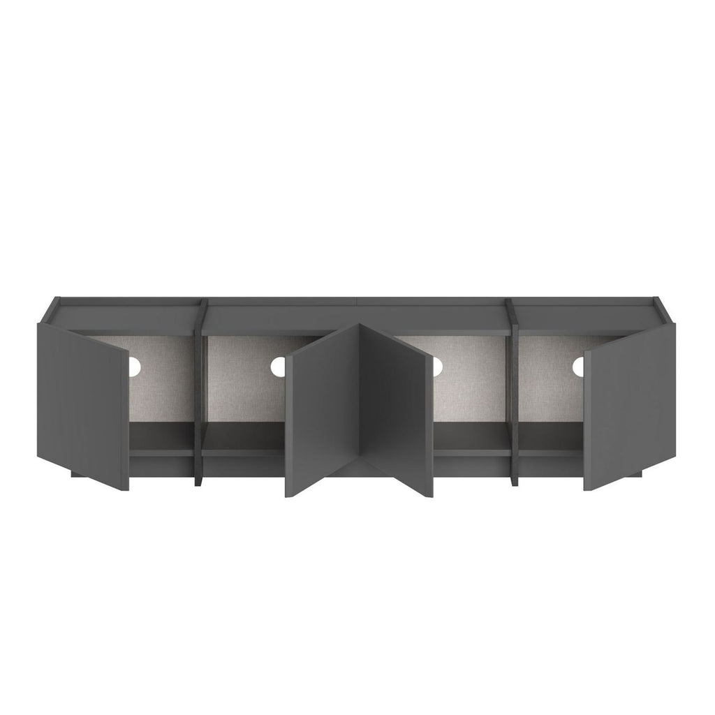 Lowen - Mueble de TV - Antracita/Negro