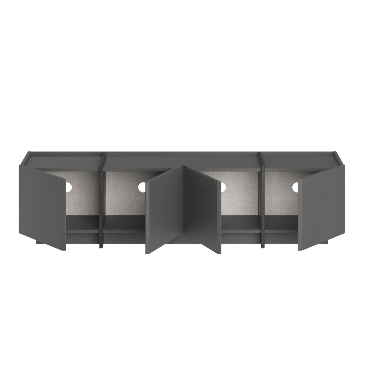 Lowen - Mueble de TV - Antracita/Negro