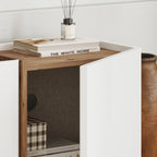 Lowen - TV Stand - White/Atlantic Pine