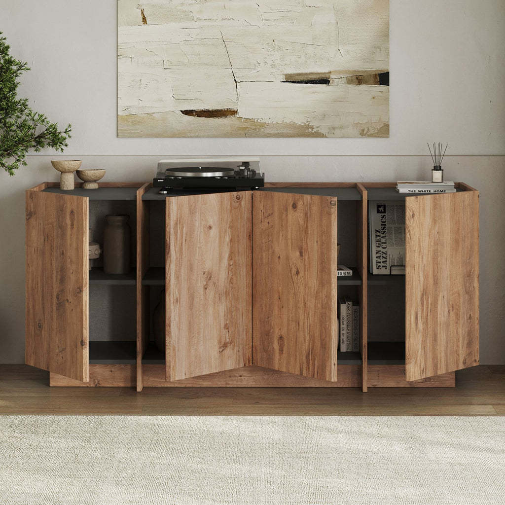 Dorma - Console Table - Atlantic Pine/Anthracite
