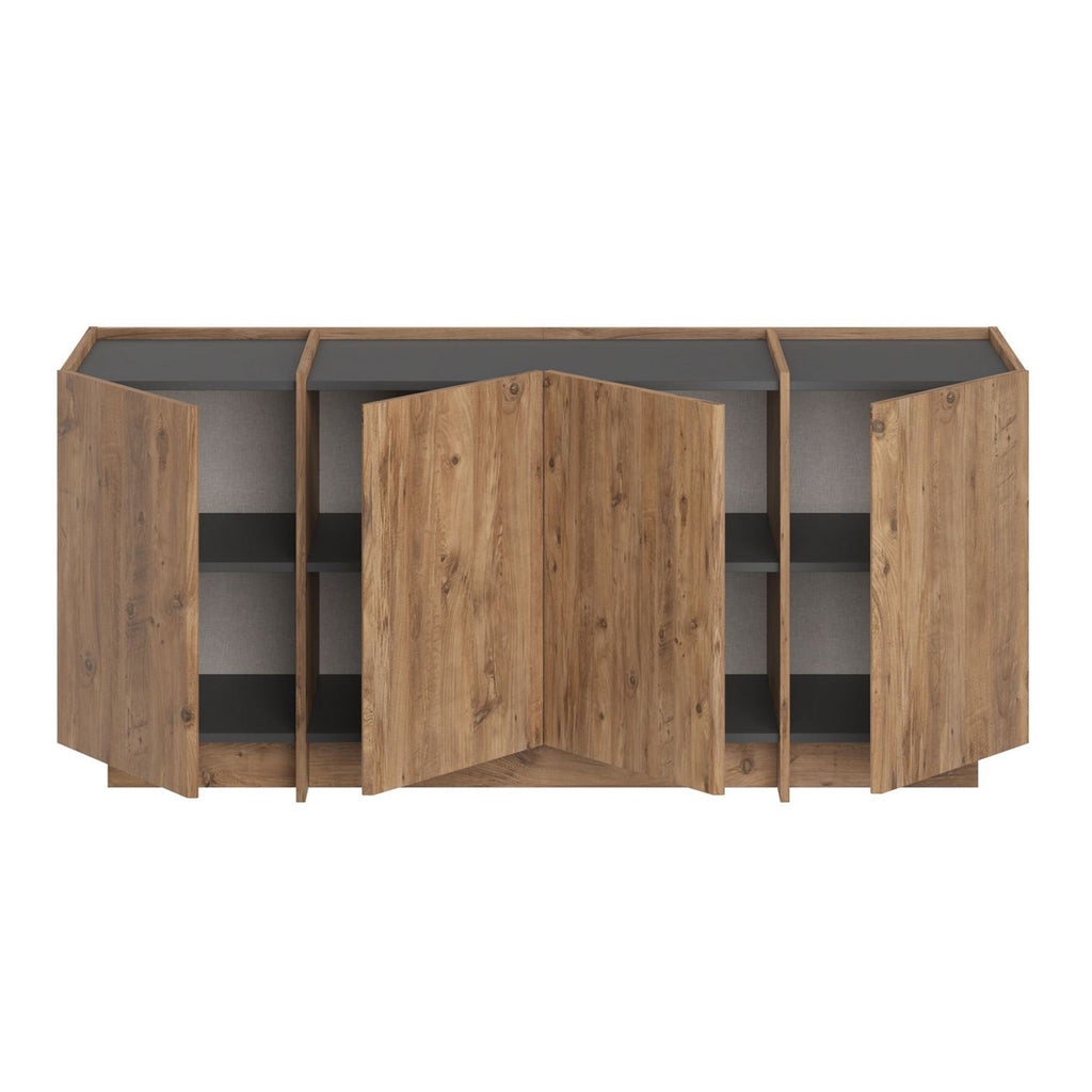 Dorma - Console Table - Atlantic Pine/Anthracite