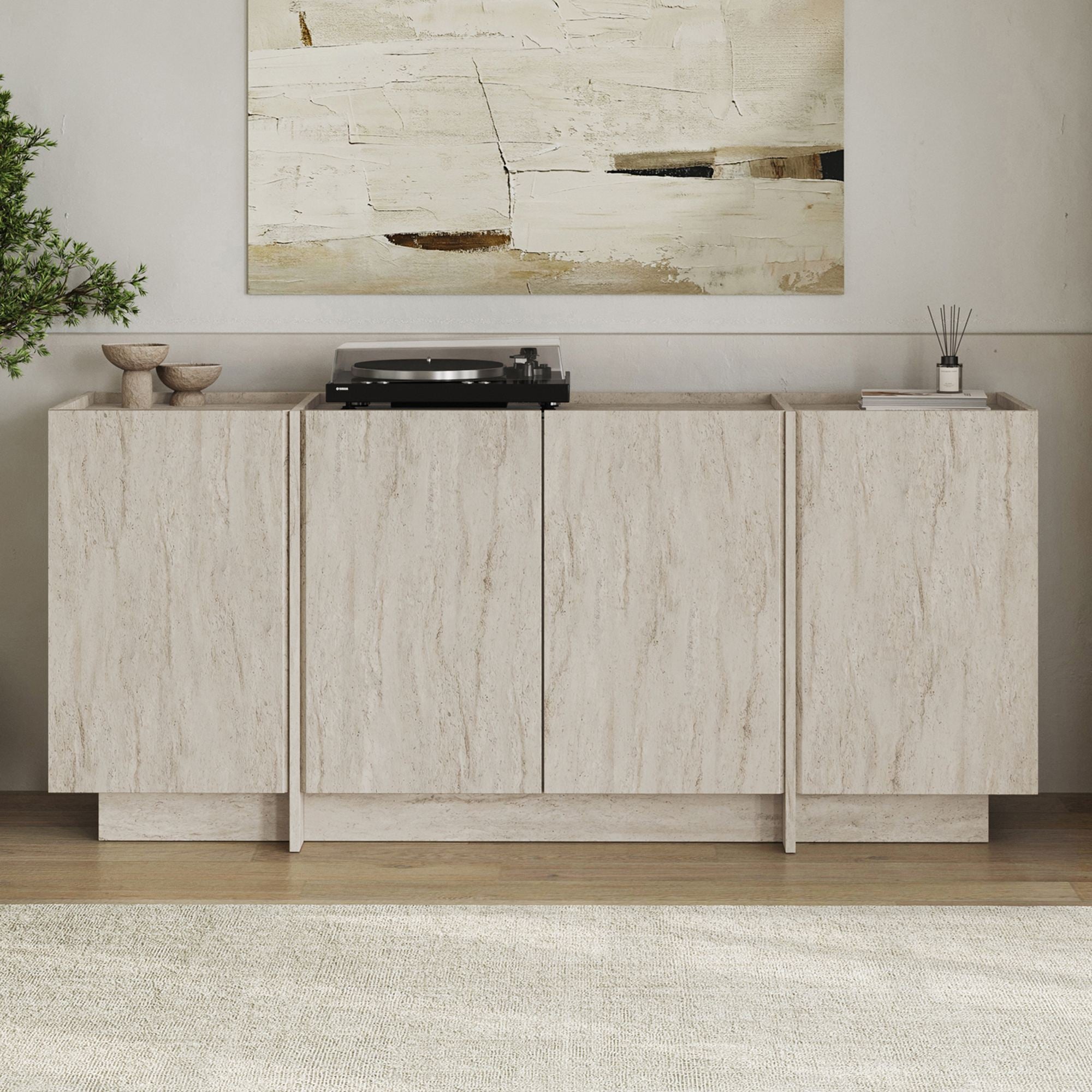 Dorma - Console Table - Travertine