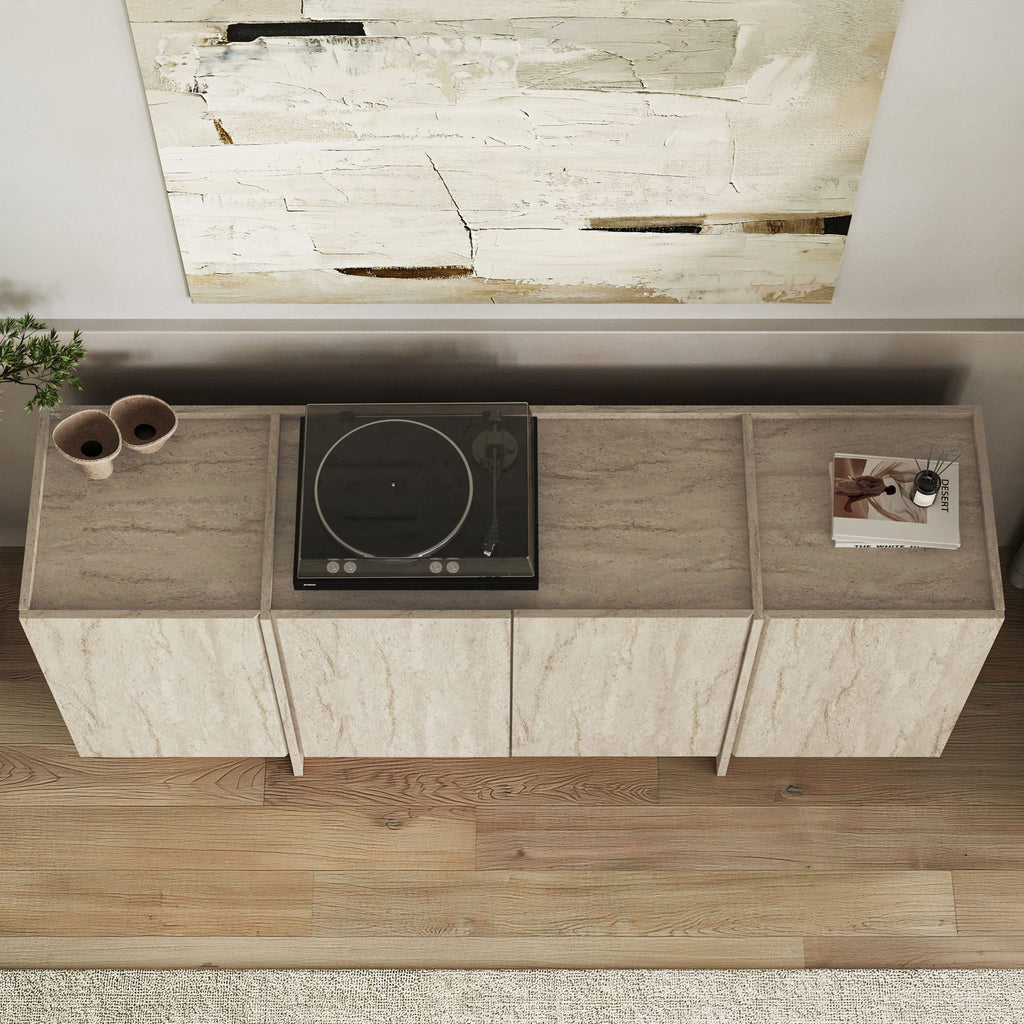 Dorma - Console Table - Travertine