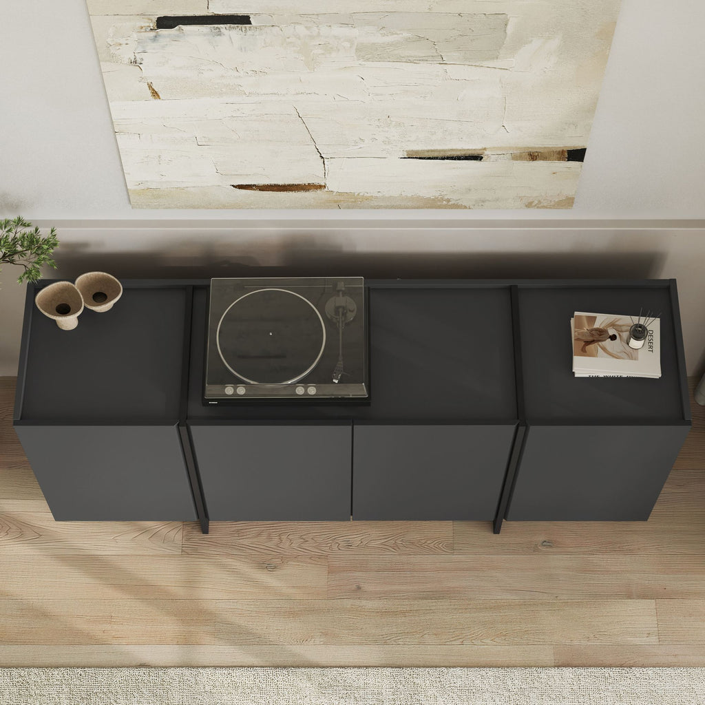 Dorma - Console Table - Anthracite/Black