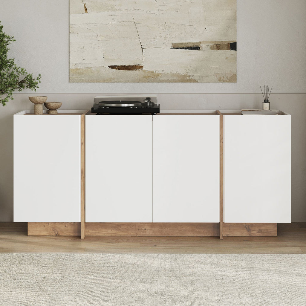 Dorma - Console Table - White/Atlantic Pine