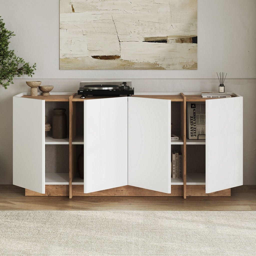 Dorma - Console Table - White/Atlantic Pine