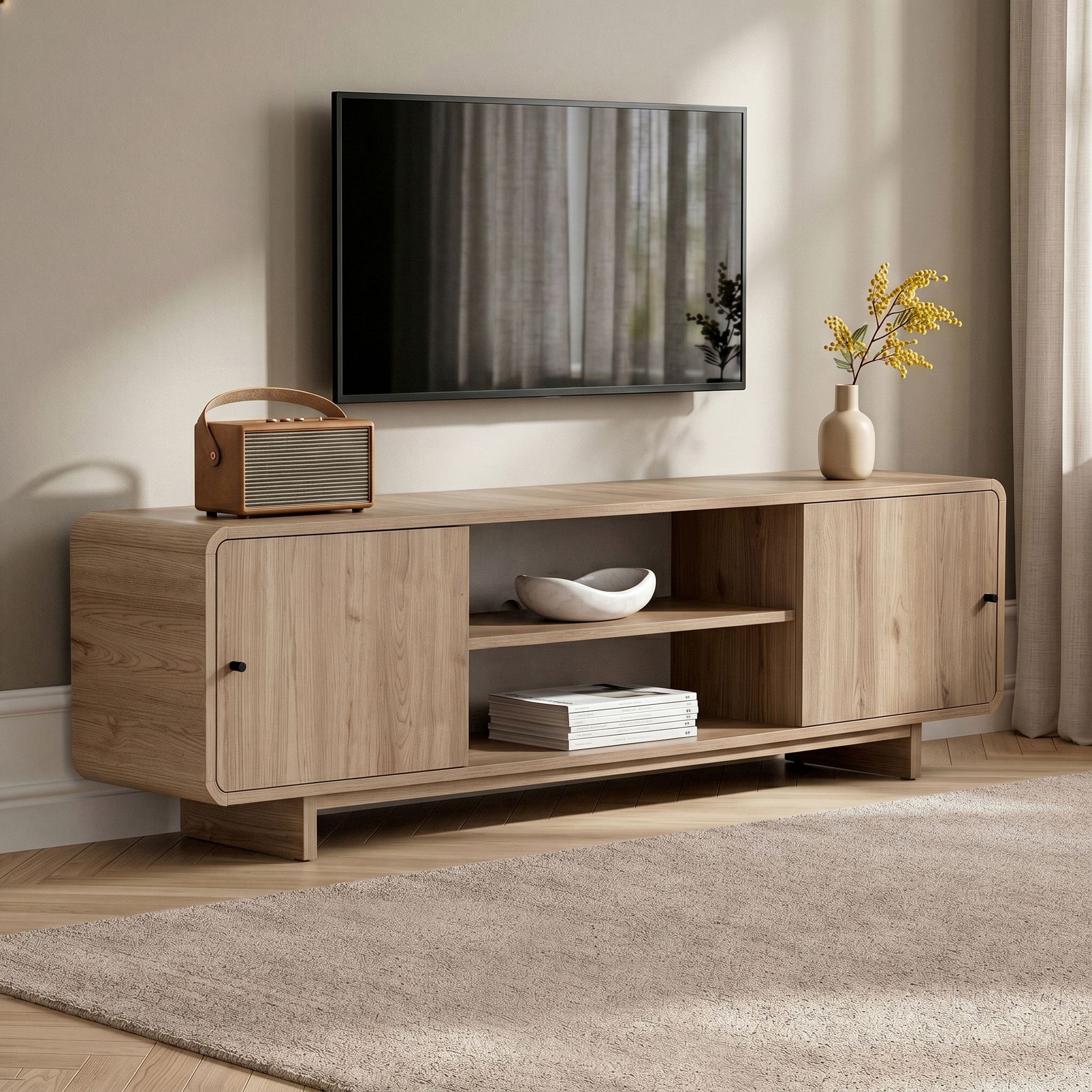 Meubles Tv Mirel - Chêne