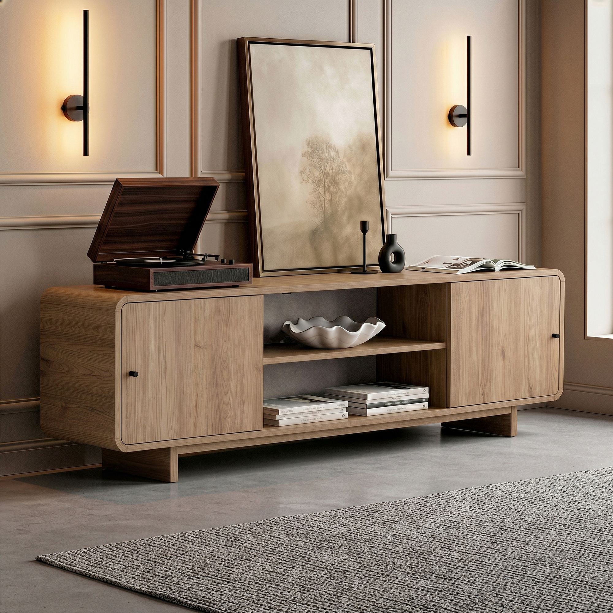 Meubles Tv Mirel - Chêne