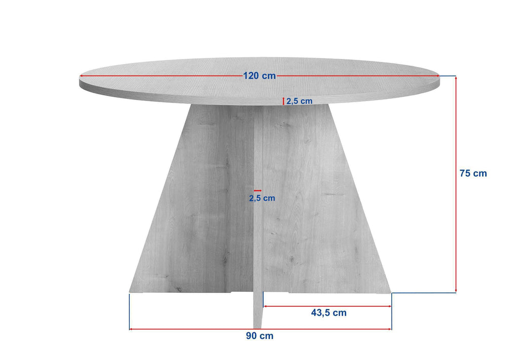 Virella - Dining Table - Travertine/Venezia Walnut