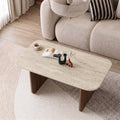 Pietra - Coffee Table - Travertine/Milano Walnut