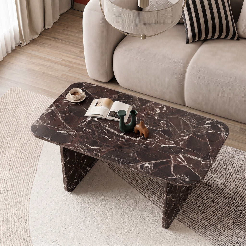 Pietra - Coffee Table - Rosso Marmo